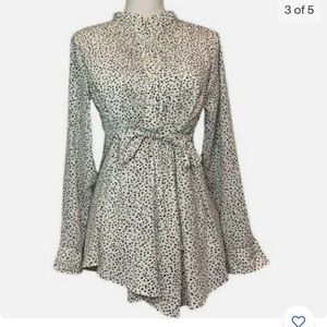 Isabel Maternity by Ingrid and Isabel long- sleeve maternity polka dot shirt